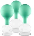 Pulox Schr&ouml;pfgl&auml;ser Set aus Echtglas mit Saugball - 3x Medizinisches Schr&ouml;pfglas