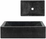vidaXL Waschbecken 45x30x12cm Marmor Waschschale Waschtisch Aufsatzwaschbecken