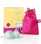 Satisfyer Feel Good Menstruationstasse 2 St&uuml;ck | Hautfreundliches Silikon 