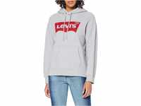 Levi's Damen Graphic Standard Hooded Sweatshirt Hoodie, Grey, M