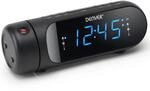 Denver CPR-700 Radiowecker UKW USB Weckfunktion, Akku-Ladefunktion Schwarz, One...
