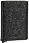 Secrid Slimwallet Kartenetui Black-Black aus Leder f&uuml;r 4 Karten mit oder 6 Karten