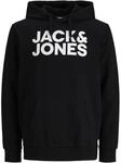 Herren Jack & Jones Corp Logo Sweat Hood Classic Kapuzen Sweatshirt Basic Sweater,