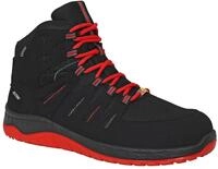 ELTEN Sicherheitsschuhe Maddox GTX W Black-red Mid ESD S3S CI, Damen und Herren,
