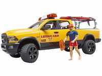 bruder 02506 - RAM 2500 Power Wagon Life Guard mit Figur, Stand-Up Paddle &...