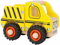 small foot Baufahrzeug aus Holz, mit Ladefläche und gummierten Rädern, für Kinder