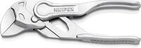 KNIPEX Zangenschl&uuml;ssel XS, verchromt, 100 mm, EDC, 86 04 100 | greift...