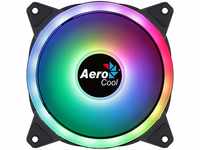 Aerocool Duo 12 PC fan – 120mm Fan with Double Ring RGB LED Lighting and 28 LEDs,