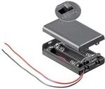 Goobay 48143 3x AAA (Micro) Batteriehalter, Lose Kabelenden, Wasserabweisend,
