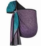 Hoppediz Ring-Sling Babytragetuch ab Geburt, Tragetuch mit Ringen, H&uuml;fttrage, kbA