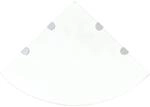 vidaXL 2X Eckregal mit verchromten Halterungen Glasregal Badregal Wandregal...