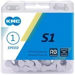 Fahrrad Kette, KMC Fahrradkette, S1 Wide RB, 1/2" x 1/8", 112 Glieder, 1-fach,...