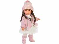 Llorens 1053528 Puppe Sara mit brünetten Haaren und braunen Augen, Fashion Doll mit