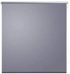 vidaXL Verdunklungsrollo 104,4x175 cm Grau Seitenzug Kettezug Klemmrollo Klemmfix