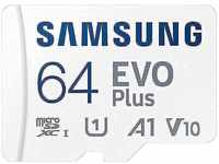 Samsung Evo Plus Speicherkarte, 64 GB microSD SDXC U1 Class 10 A1, 130 MB/s,...