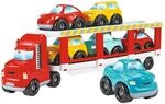 Ecoiffier-Spielzeug - 3289 - Transporter Lastwagen Abrick + 6 Autos - Ab 18 Monaten -