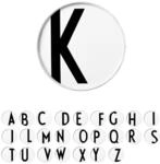 Design Letters Buchstaben Teller Wei&szlig; (A-Z) | Weihnachtsdeko, Weihnachtsgeschenke
