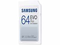 Samsung EVO Plus SD-Karte, 64 GB, SDXC UHS-I U1, Full HD, 130 MB/s Lesen,