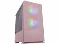 Mars Gaming MCZP, Premium-Kompakt-PC-Gehäuse, MicroATX, Panel + Front Mesh, Pink