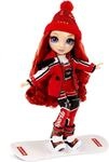 Rainbow High Winter Break Ruby Anderson - Rote Modepuppe mit 2 Outfits,