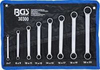 BGS 30300 | Doppel-Ringschl&uuml;ssel-Satz | extra flach | SW 6 - 22 mm | 8-tlg.