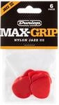 Dunlop 471P3N Jazz III Max Grip Picks Nylon 1,38 mm - Plektren Set