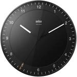 Braun Klassische gro&szlig;e Funkwanduhr Mitteleurop&auml;ische Zeitzone (MEZ/GMT+1) mit