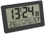 TFA Dostmann Digitale Funk-Wanduhr, 60.2557.01, mit Wecker mit 2 Alarmzeiten, gro&szlig;es