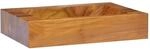 vidaXL Teak Massiv Waschbecken Waschschale Aufsatzwaschbecken Waschtisch...