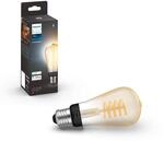 Philips Hue White Ambiance E27 Filament Edison (550 lm), dimmbare LED Lampe f&uuml;r das