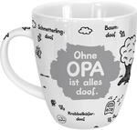 Sheepworld Tasse mit Motiv Ohne Opa ist alles doof | Porzellan, 45 cl, Becher f&uuml;r
