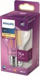 Philips LEDclassic Lampe 75W, E27, warmweiß (2700 Kelvin), 1055 Lumen, Weiß