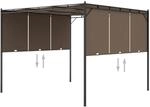 vidaXL Gartenpavillon mit Seitenvorhang Pavillon Pergola Gartenzelt Terrassendach