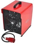 Aktobis Heizgebl&auml;se Elektroheizer Bauheizer WDH-BGP09 (9 kW / 16 A), rot
