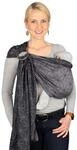Hoppediz Ring-Sling Babytragetuch ab Geburt, Tragetuch mit Ringen, H&uuml;fttrage, kbA