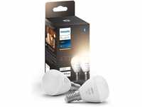 Philips Hue White E14 LED Lampen in Tropfenform 2-er Pack (470 lm), dimmbare LED