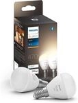 Philips Hue White E14 Luster 2 &times; 470 lm, Dimmbar, Warmwei&szlig;es Licht, Steuerbar via