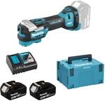 Mehrfacher Pont&uuml;ren 18 -V Makita + Box + 2 Batt. BL1850B - DTM52RTJX1
