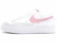 Nike Damen Blazer Low Platform Sneaker, White/Pink Glaze/Summit White, 41 EU