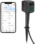 Brennenstuhl Connect WiFi Garten-Steckdose/Au&szlig;ensteckdose 2-Fach mit Erdspie&szlig; und