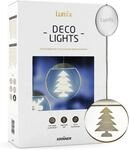 Lumix&reg; LED Deco Light Tannenbaum Warmwei&szlig; 10cm Acrylglas Dekoration Weihnachten