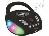 iParty- Bluetooth-CD-Player für Kinder - Tragbar, Lichteffekte, Mikrofonbuchse,
