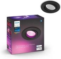 Philips Hue White & Color Ambiance Centura Einbauspot 1er Pack, schwarz 250lm,...