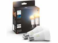 Philips Hue White Ambiance E27 LED Leuchten 2-er Pack, 2x1100, dimmbare LED Lampen