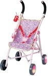 BABY born Happy Birthday Deluxe Buggy, zusammenklappbarer Puppenwagen mit blinkenden