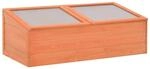 vidaXL Holz Gew&auml;chshaus 100x50x34cm Fr&uuml;hbeet Fr&uuml;hbeetkasten Treibhaus Garten