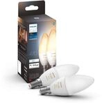 Philips Hue White Ambiance E14 LED Lampe Doppelpack, dimmbar, alle