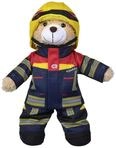 Simba 108101001 - Feuerwehr Pl&uuml;schb&auml;r Rosenbauer, kuschelweich, 30cm, im