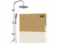 EISL Duschset EASY FRESH, Duschsystem ohne Armatur 2 in 1 mit großer Regendusche
