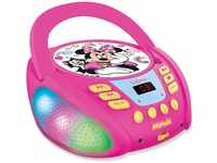 Lexibook RCD109MN Disney Minnie-Bluetooth-CD-Player für Kinder-Tragbar,